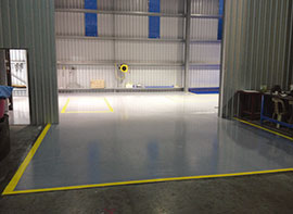 Visy Paper Epoxy Coated Floor, Industrial